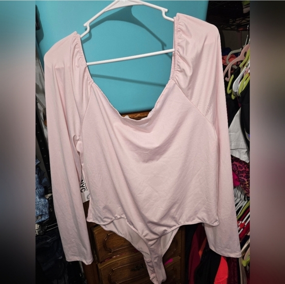 🍂🍁NWT Madden NYC Juniors' Emma Bodysuit with Long Sleeves 3x - Picture 4 of 5